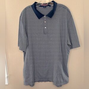 Vineyard Vines by Shep & Ian Men’s Striped Polo Shirt Size Large Navy White